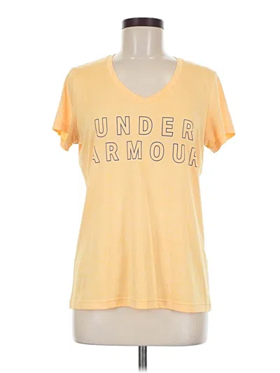Pre-owned Under Armour Short Sleeve T-shirt In Yellow