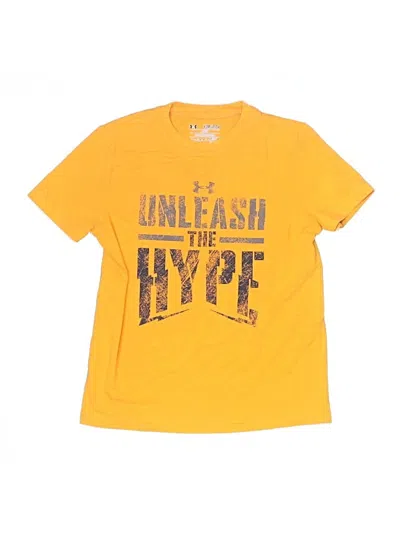 Pre-owned Under Armour Kids' Short Sleeve T-shirt In Yellow