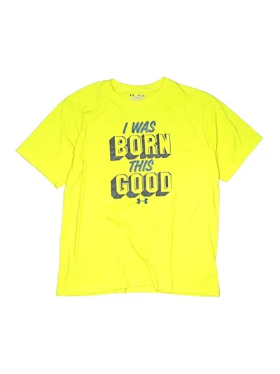 Pre-owned Under Armour Kids' Short Sleeve T-shirt In Yellow