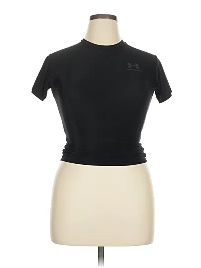 Pre-owned Under Armour Short Sleeve Turtleneck In Black
