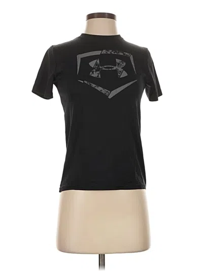 Pre-owned Under Armour Short Sleeve Turtleneck In Black
