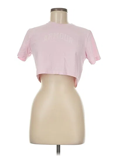 Pre-owned Under Armour Short Sleeve Turtleneck In Pink