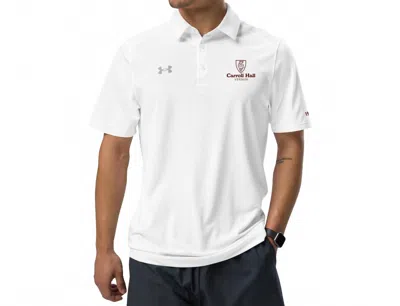 Under Armour Sideline Throwback Polo In White