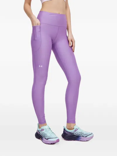Under Armour Side-pocket Leggings In Purple