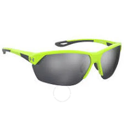 Under Armour Silver Sport Men's Sunglasses Ua Compete 0ie/qi 75 In Green