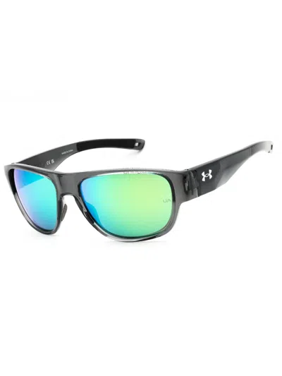 Under Armour Sleek Rectangular Sunglasses For Men In Black