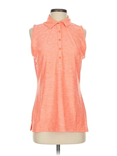 Pre-owned Under Armour Sleeveless Button Down Shirt In Orange