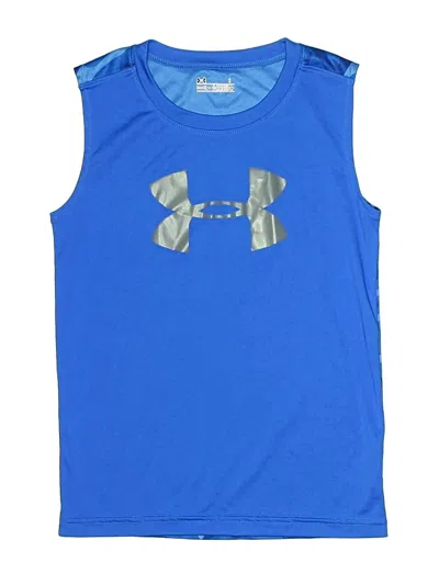 Pre-owned Under Armour Kids' Sleeveless T-shirt In Blue
