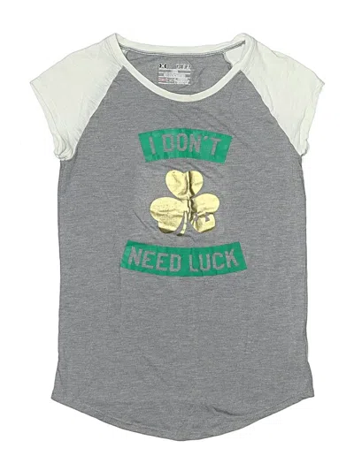 Pre-owned Under Armour Kids' Sleeveless T-shirt In Gray