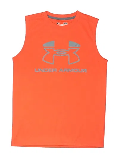 Pre-owned Under Armour Kids' Sleeveless T-shirt In Orange