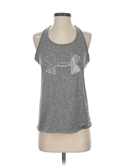 Pre-owned Under Armour Sleeveless Top Gray Halter Neckline Tops