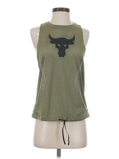 Pre-owned Under Armour Sleeveless Top Green Halter Neckline Tops