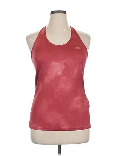 Pre-owned Under Armour Sleeveless Top Red Halter Neckline Tops