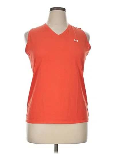 Pre-owned Under Armour Sleeveless T-shirt In Orange