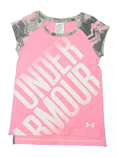 Pre-owned Under Armour Kids' Sleeveless T-shirt In Pink