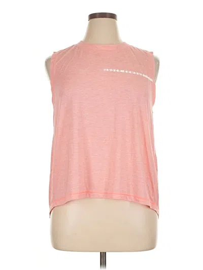Pre-owned Under Armour Sleeveless T-shirt In Pink