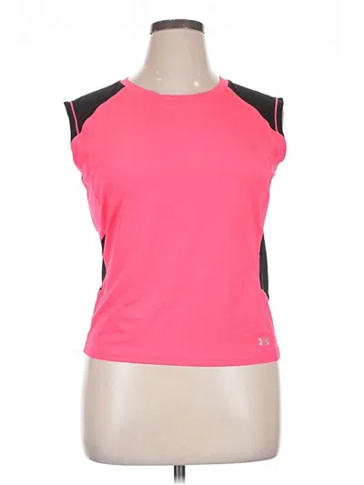 Pre-owned Under Armour Sleeveless T-shirt In Pink
