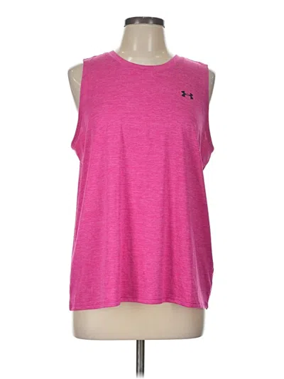 Pre-owned Under Armour Sleeveless T-shirt In Pink