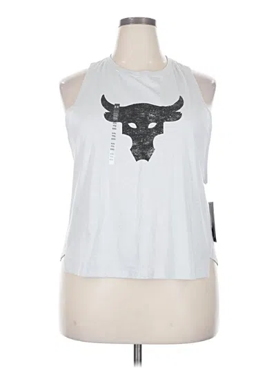 Pre-owned Under Armour Sleeveless T-shirt In Silver