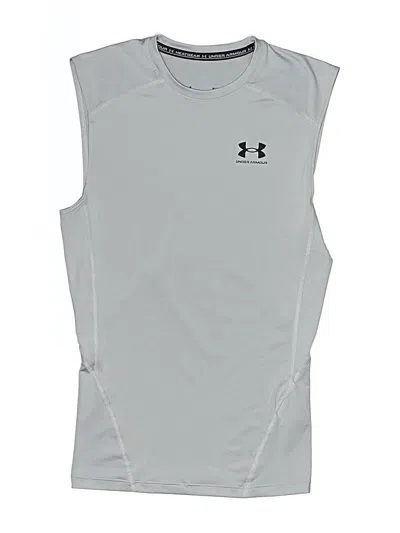 Pre-owned Under Armour Kids' Sleeveless T-shirt In Silver