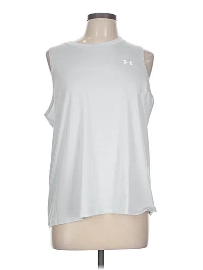 Pre-owned Under Armour Sleeveless T-shirt In Silver