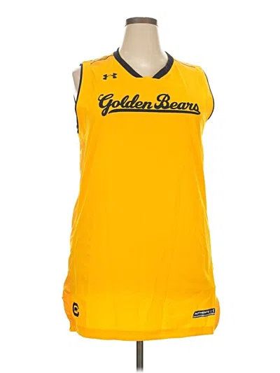 Pre-owned Under Armour Sleeveless T-shirt In Yellow