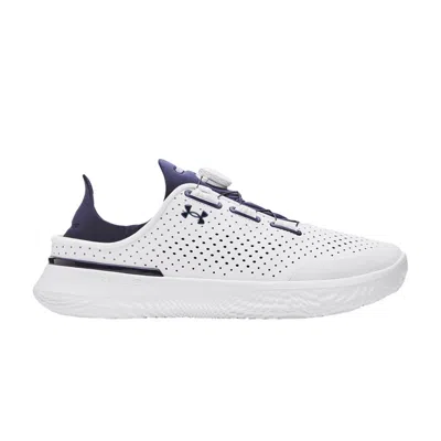 Pre-owned Under Armour Slipspeed 'white Midnight Blue' | Men's Size 10