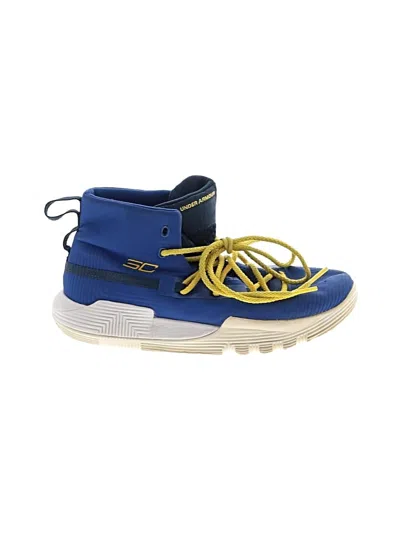 Pre-owned Under Armour Kids' Sneakers In Blue