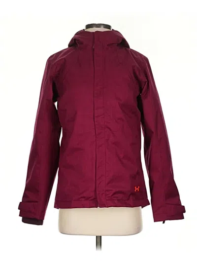 Pre-owned Under Armour Snow Jacket In Burgundy