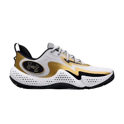 Pre-owned Under Armour Spawn 5 'white Black Gold'