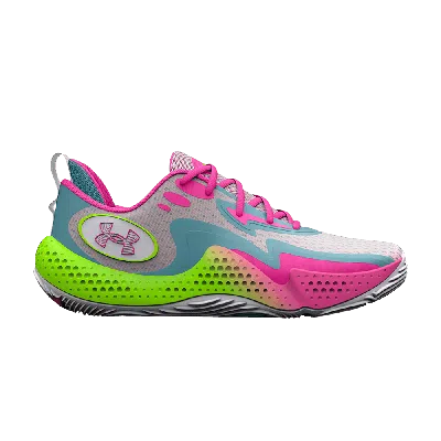 Pre-owned Under Armour Spawn 5 'white Lime Pink'