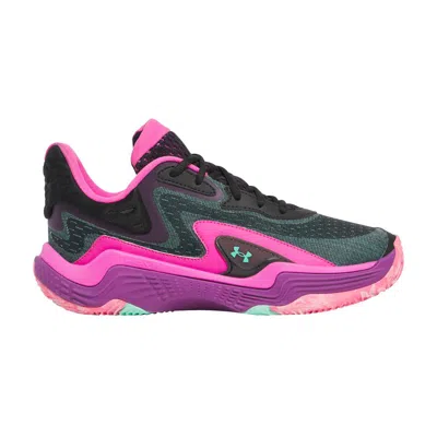 Pre-owned Under Armour Spawn 7 'black Andromeda Purple' | Men's Size 7