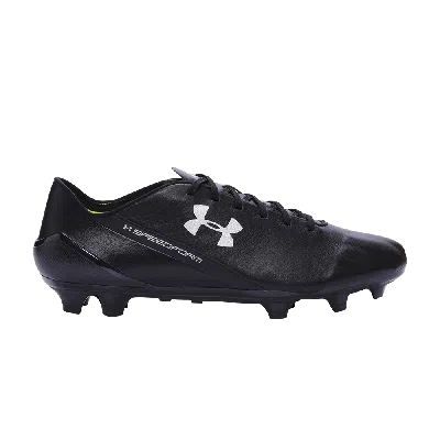 Pre-owned Under Armour Speedform Crm Leather Fg 'graphite' In Black
