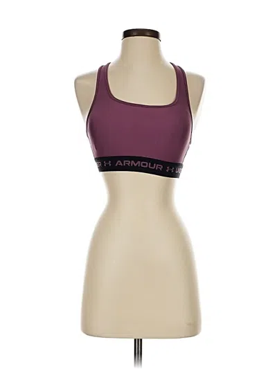 Pre-owned Under Armour Sports Bra In Burgundy