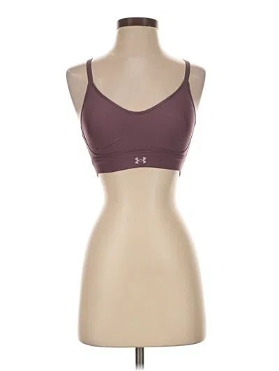 Pre-owned Under Armour Sports Bra In Burgundy