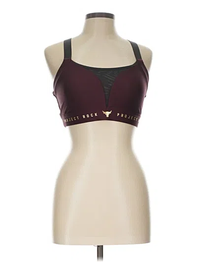 Pre-owned Under Armour Sports Bra In Burgundy