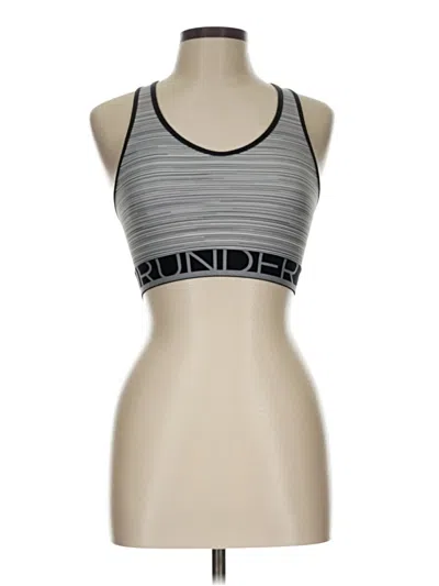 Pre-owned Under Armour Sports Bra In Silver