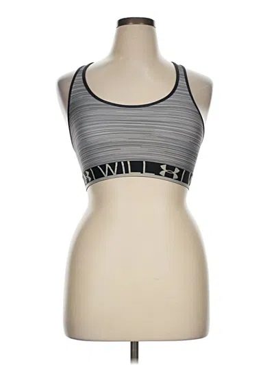 Pre-owned Under Armour Sports Bra In Silver