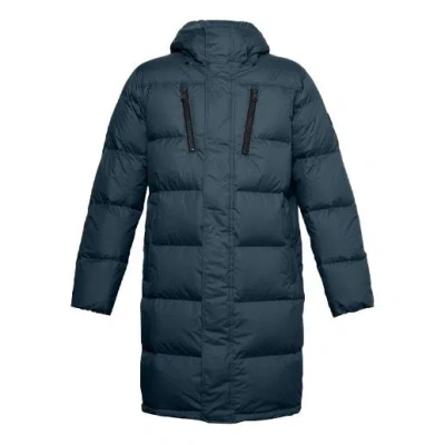 Under Armour Sportstyle Graphic Bench Down Jacket 'navy' In Blue