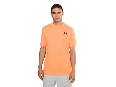 Under Armour Sportstyle Left Chest Short Sleeve In Orange