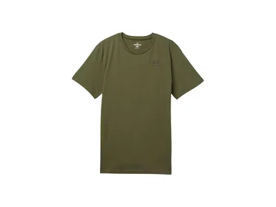 Under Armour Sportstyle Left Chest Short Sleeve T Shirt (big Kid) Boy's Clothing Marine Od Green/black : Md (10-1
