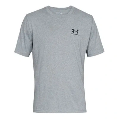 Under Armour Sportstyle Left Chest T-shirt 'grey' In Gray