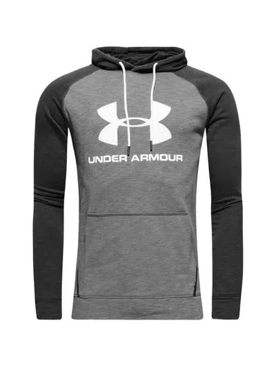 Under Armour Sportstyle Triblend Raglan-sleeve Hoodie In Gray