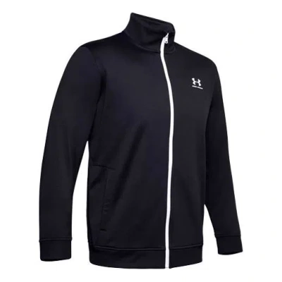 UNDER ARMOUR UNDER ARMOUR SPORTSTYLE TRICOT TRAINING JACKET 'BLACK WHITE'