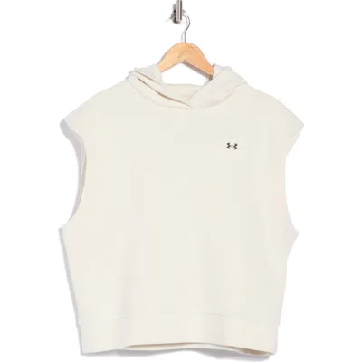 Under Armour Sportswear Fleece Sleeveless Hoodie In White