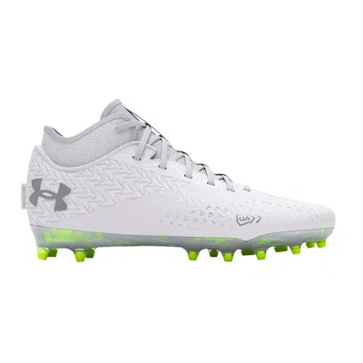 Pre-owned Under Armour Spotlight 4 Mc 'white Metallic Silver' | Men's Size 15