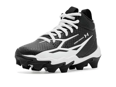 Under Armour Spotlight Hammer Jr Rm Football Cleats (toddler/little Kid/big Kid) Boy's Shoes Black/white/white: 1 In Multi