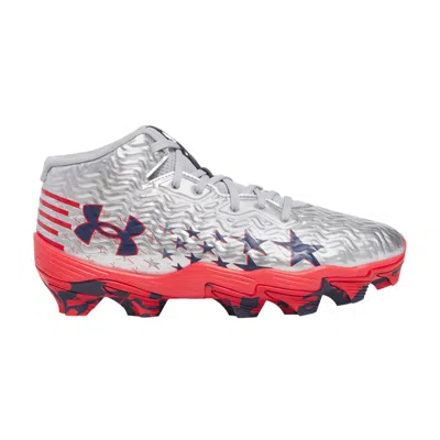 Pre-owned Under Armour Spotlight Hammer Jr 'usa' | Silver | Kid's Size 6