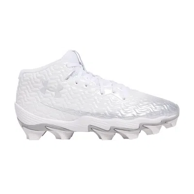 Pre-owned Under Armour Spotlight Hammer Jr 'white Metallic Silver' | Kid's Size 11