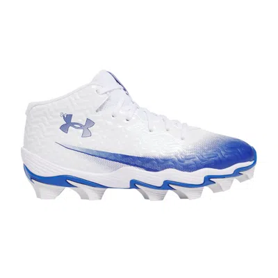 Pre-owned Under Armour Spotlight Hammer Jr 'white Royal' | Kid's Size 11
